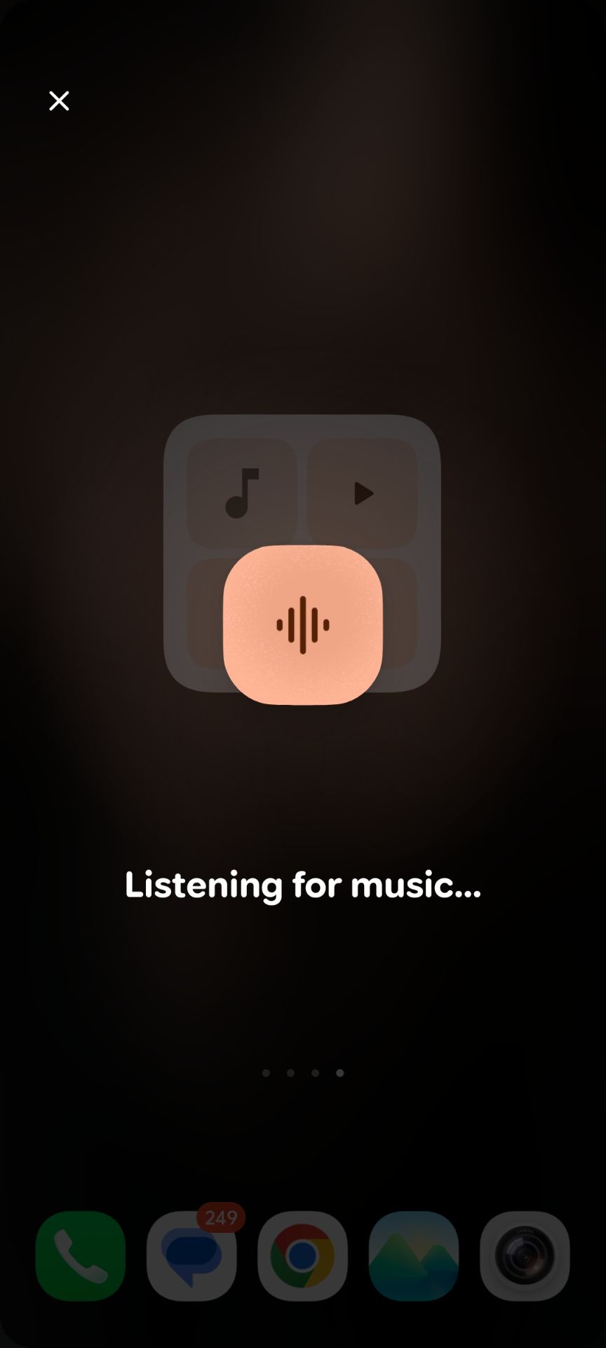 Song Recognition Listening Radar Screen